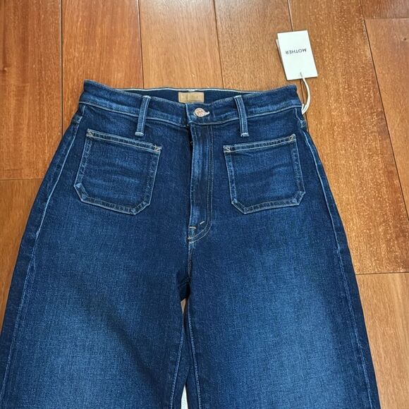 NWT MOTHER Women's Patch Pocket Rambler Zip Sneak Jeans size 26 - Picture 5 of 15